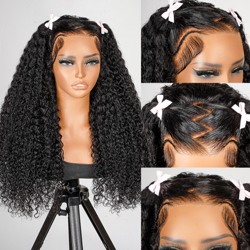 Ready To Go - Curly Pre Braided Lace Front Wigs With Invisible HD lace