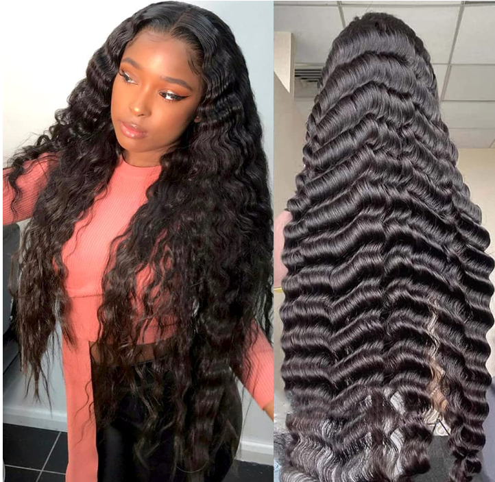 Crimped Wave Long Hair Wig for Women 24-34 Inches, 5x5 HD Lace Closure & 13x6 HD Lace Frontal Options, Customizable Density