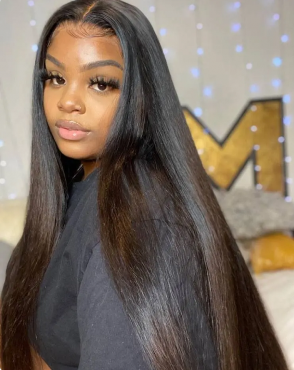 16-40 inch long straight lace front wigs human hair -Asteriahair