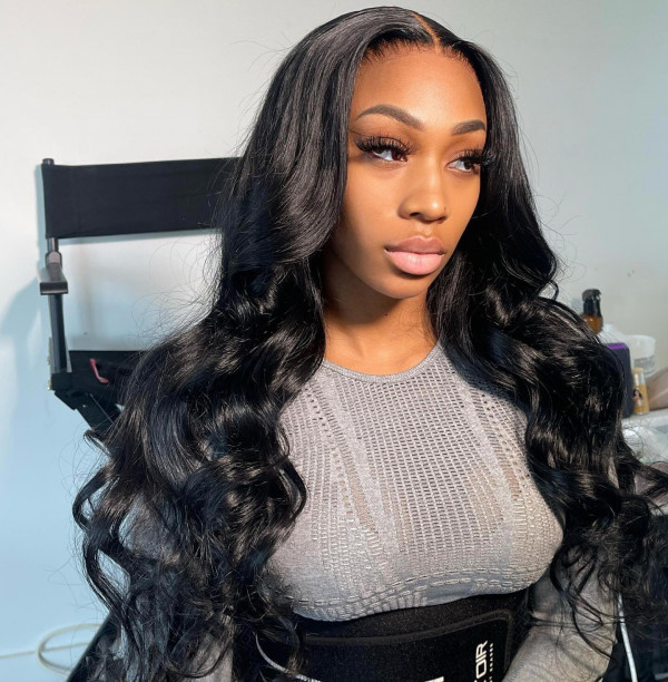 Ready to Go Glueless Wigs Body Wave 4x7 Lace Closure Wigs Affordable ...