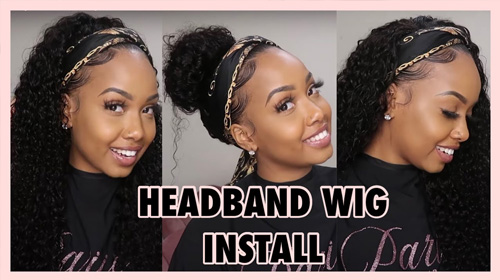headband wig install