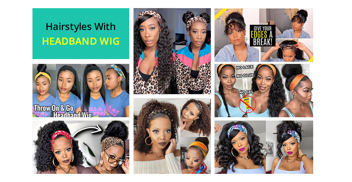 how to style headband wigs 